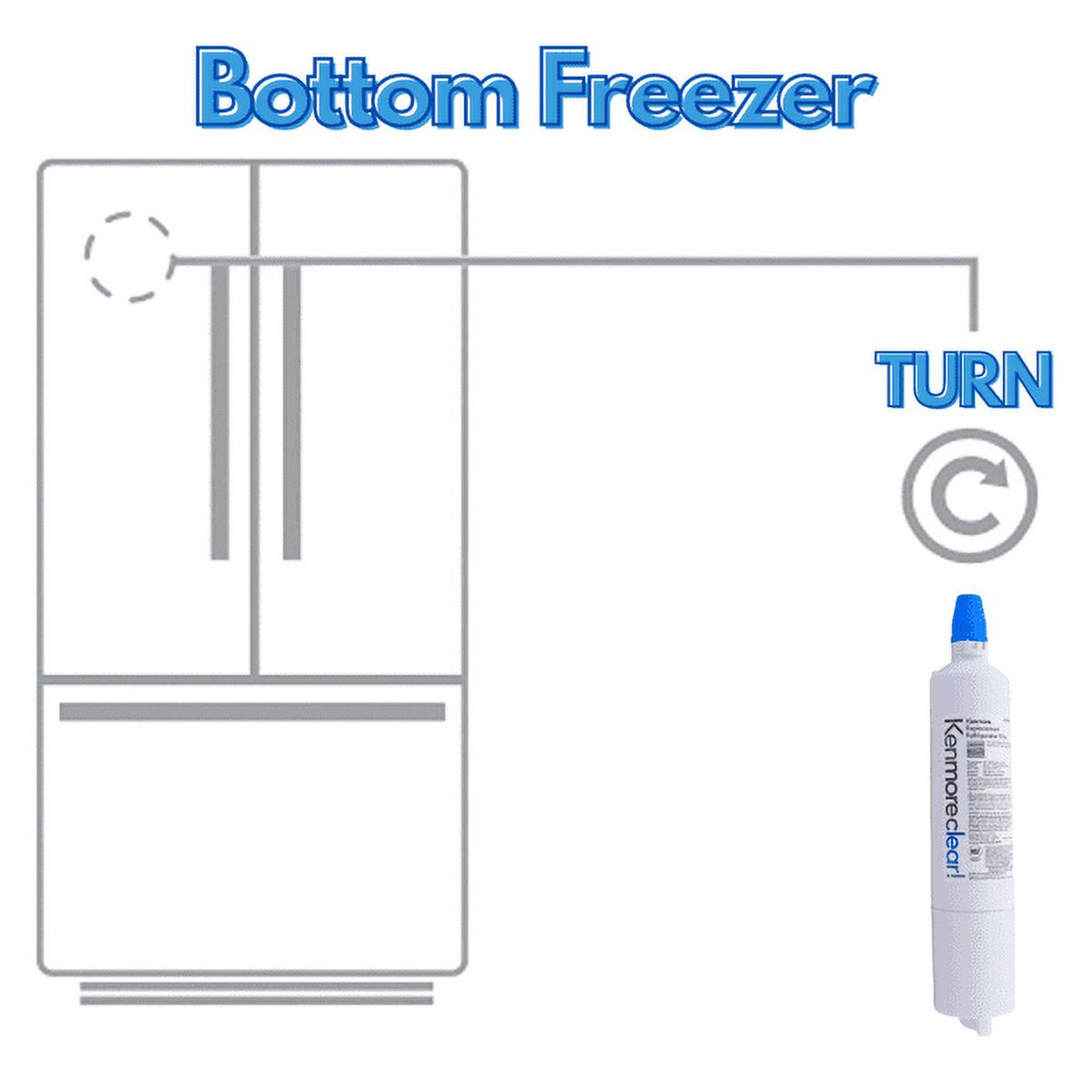 4 Pack Refrigerator Water Filter T968094