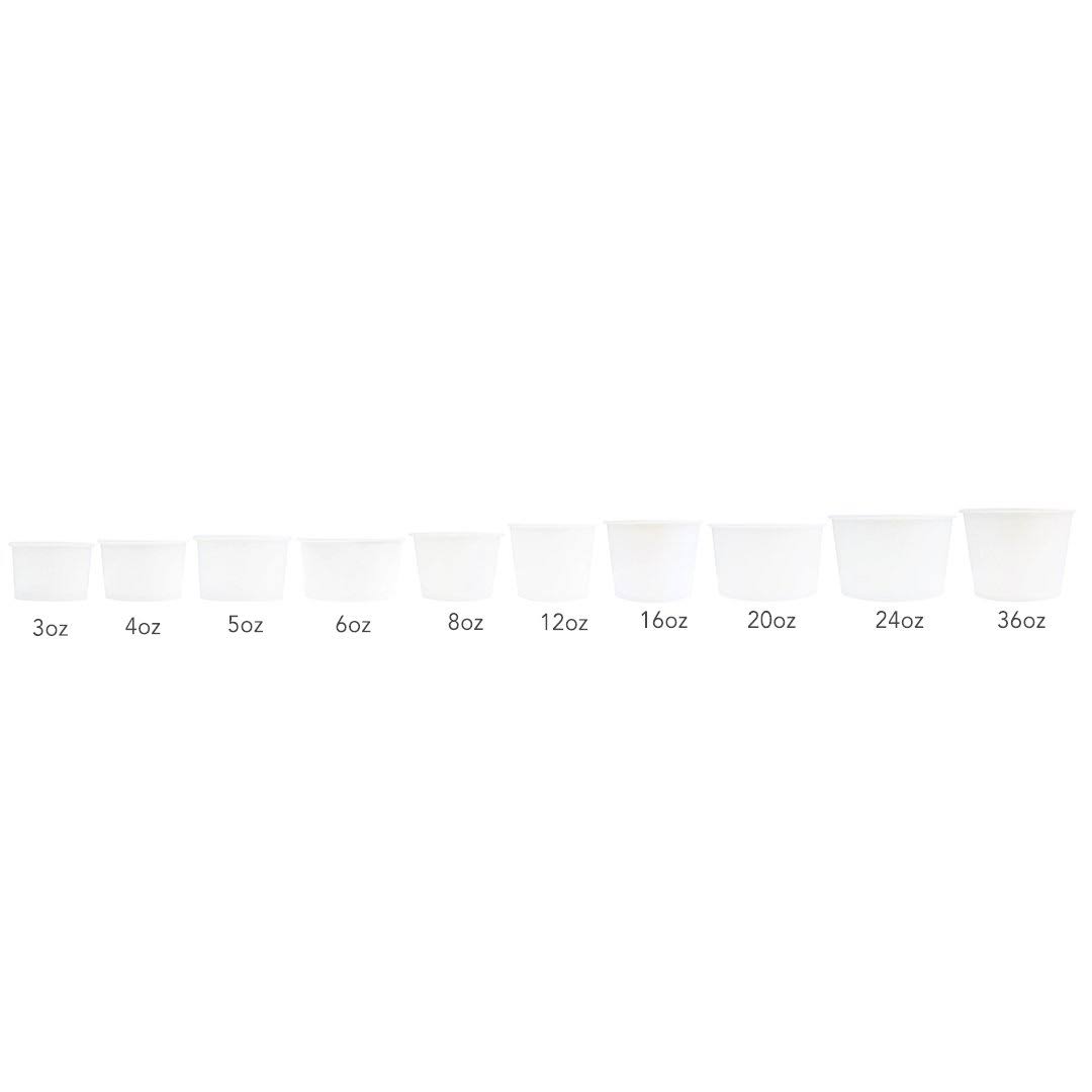 12 oz Orange Striped Ice Cream Cups, 1 Case of 1,000 Cups J773264
