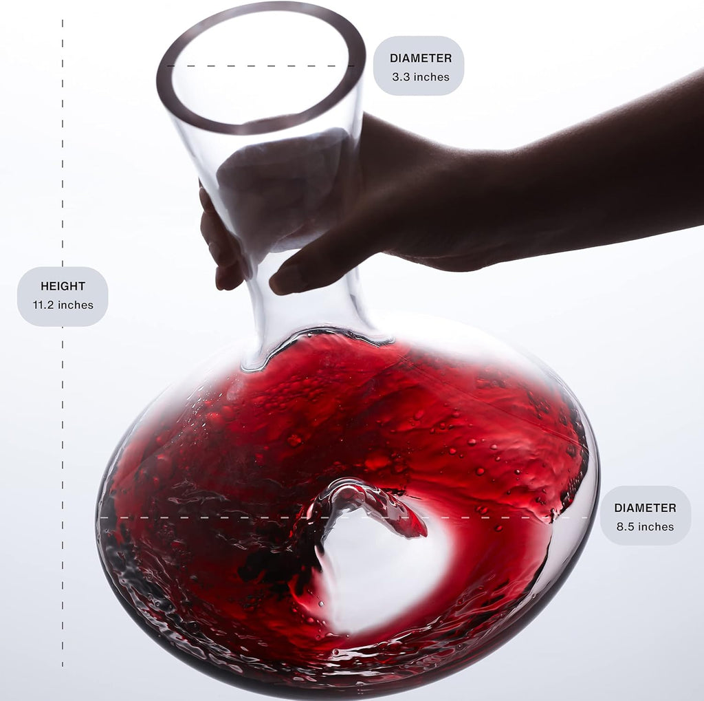 Wine Decanter with Silicone Stopper Lid Pack of 2 E8504