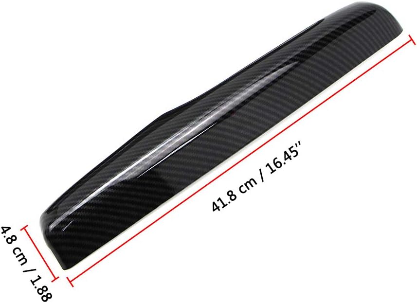 Carbon Fiber Style Armrest Box Cover Pack of 2 I51244
