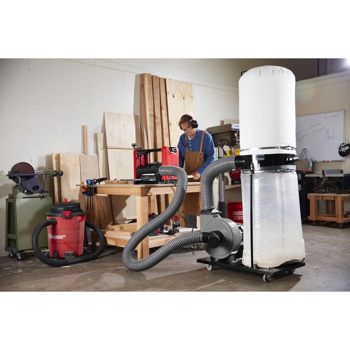35 Gallon 2 HP Dust Collector Y636