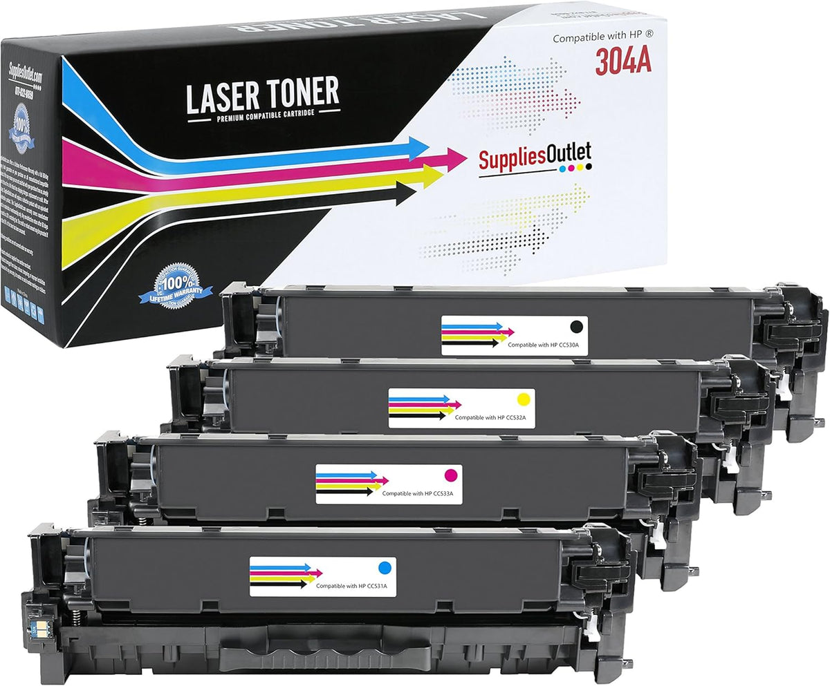 4-Pack Black Cyan Magenta Yellow Toner Cartridge L98439