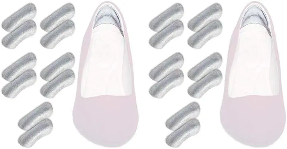 Soft Suede Leather Heel Grip Unisex One Size Fits All Gray F58673