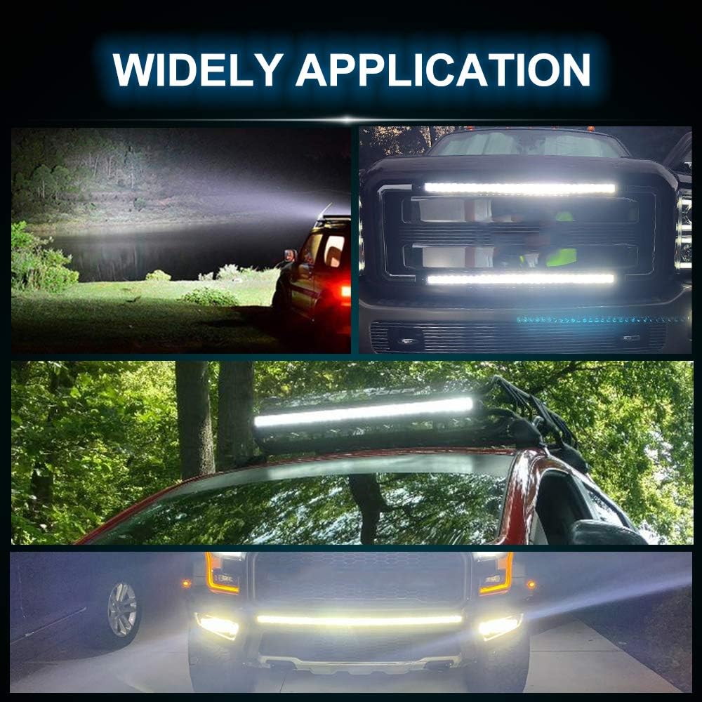26 inch Single Row LED Light Bar Spot Flood Combo Beam 12V 24V Off Road Work Light P163