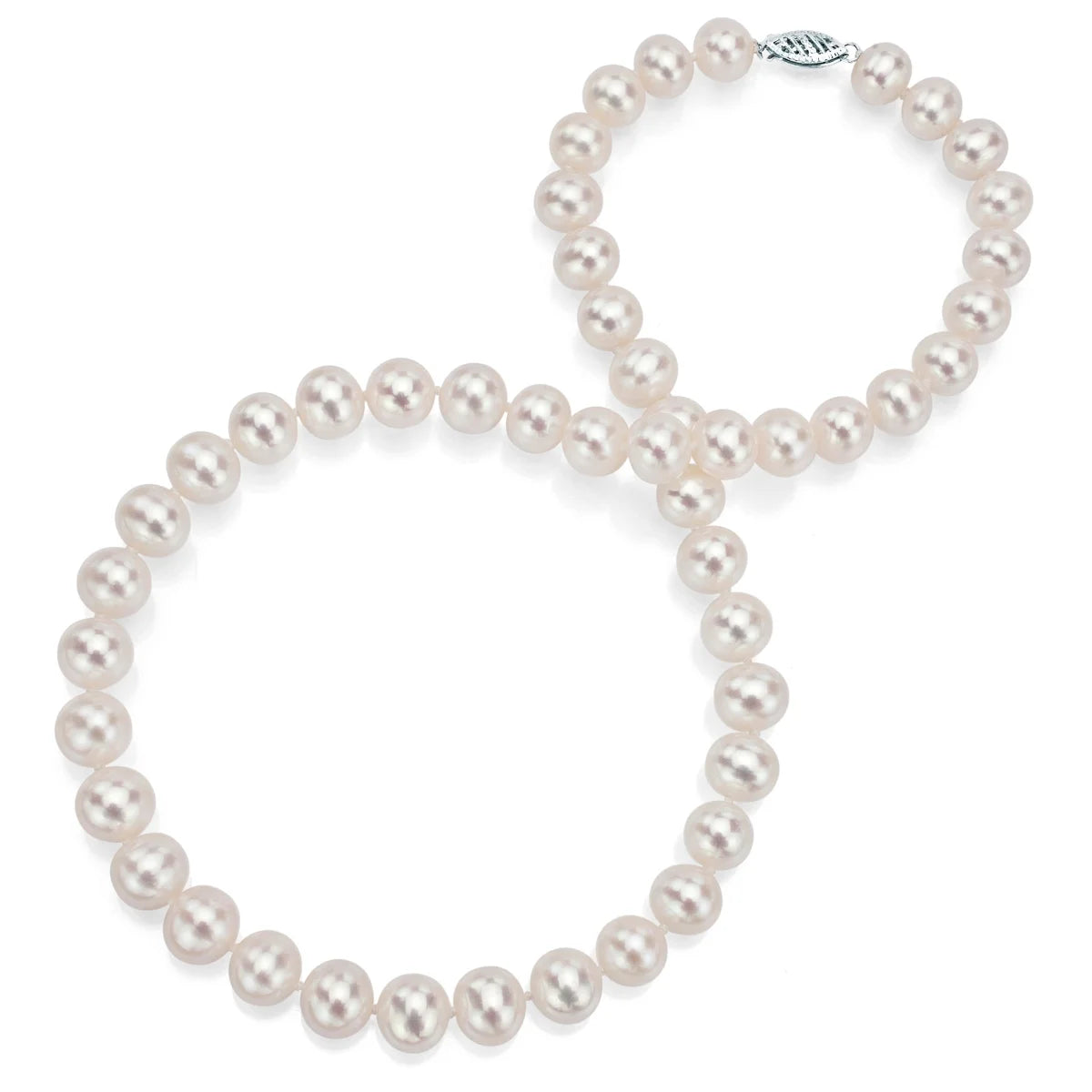 18kt White Gold Freshwater Pearl Necklace N476