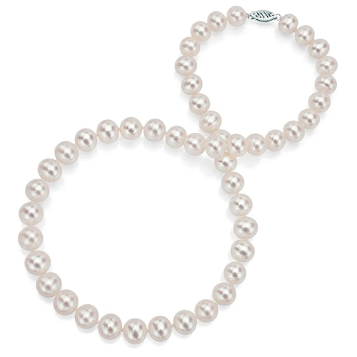 18kt White Gold Freshwater Pearl Necklace N476