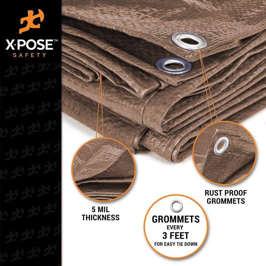Brown Poly Tarps 20 x 25 Case of 4 C9697
