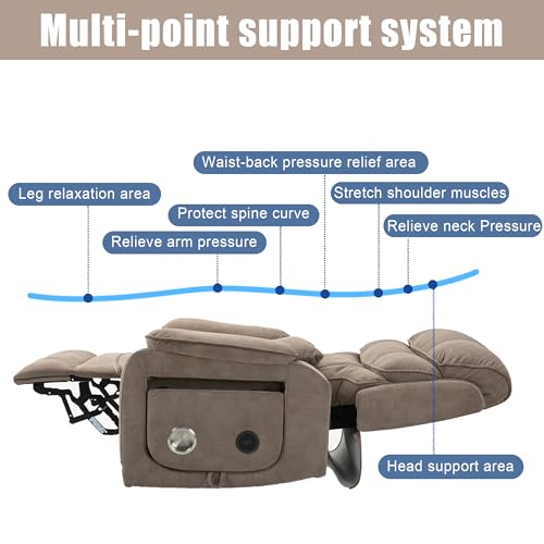 4 Motor Power Lift Recliner Chair with Massage Heat G3790
