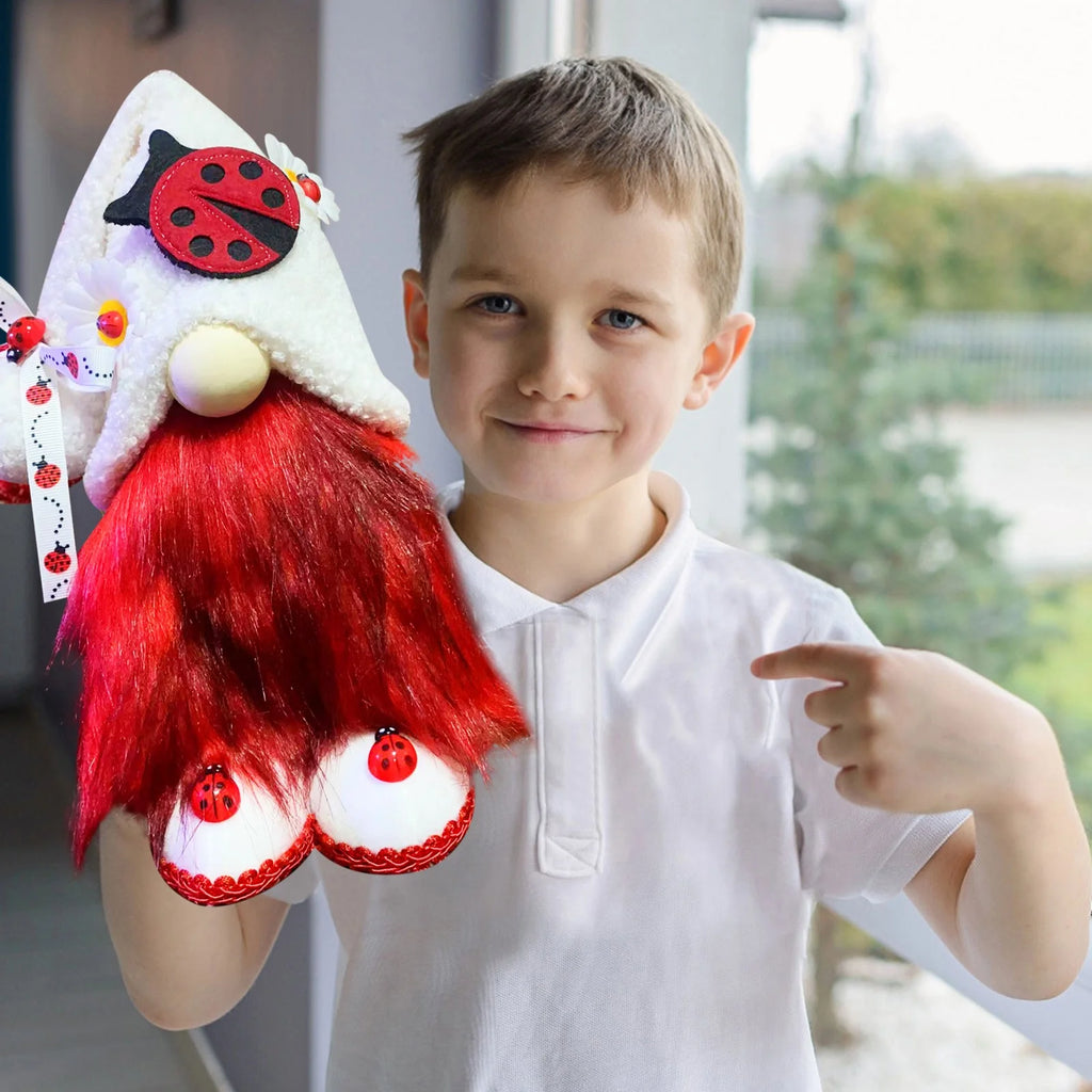Ladybugs Daisy Holiday Ornament Doll Polyester One Size V1199