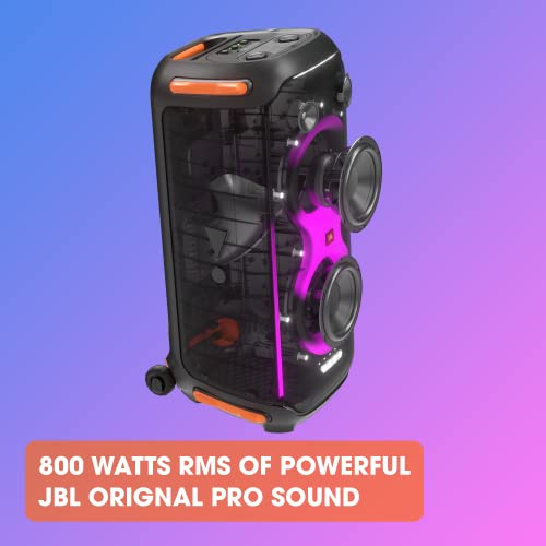 Black Party Speaker with Handle Wheels D6212