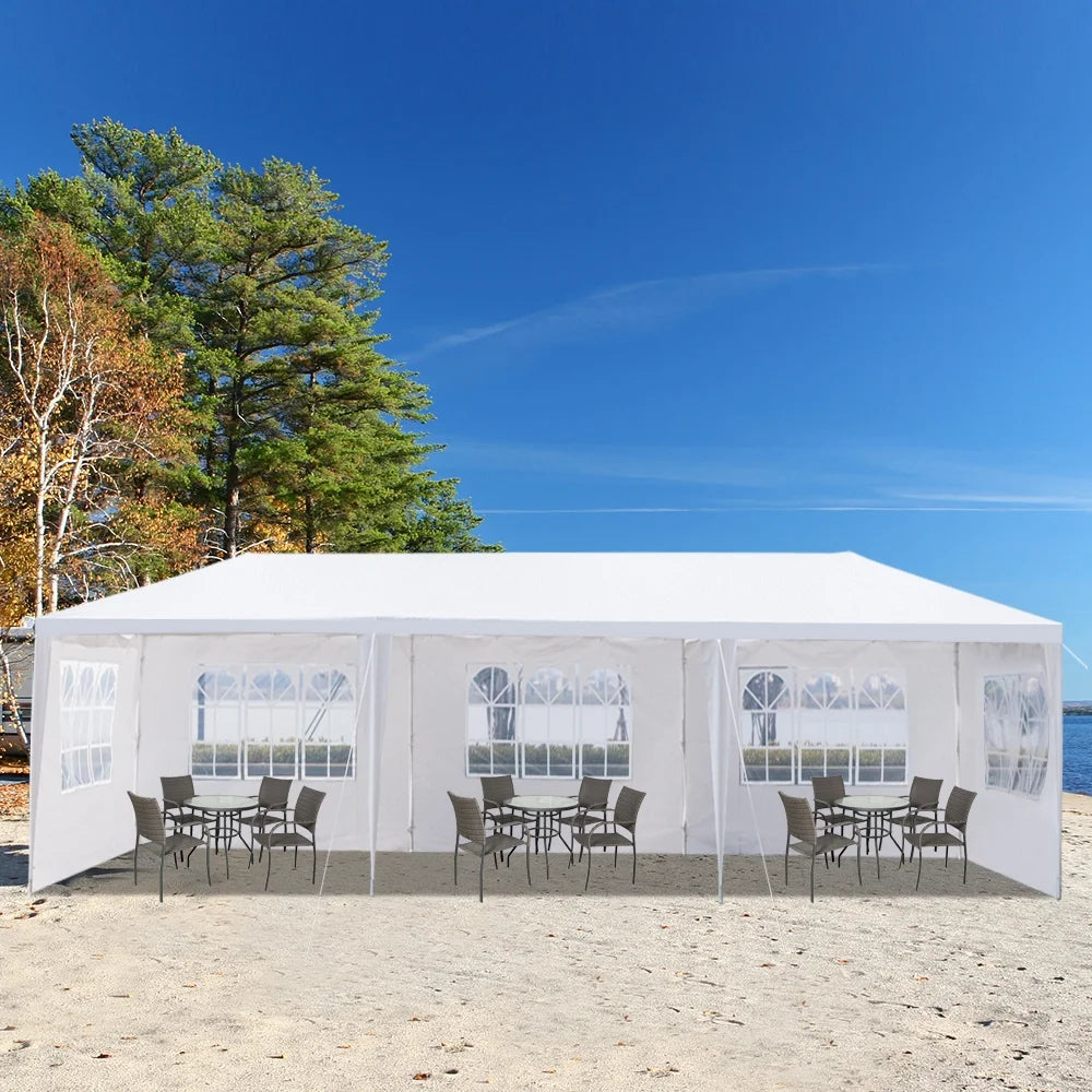 3 * 9m Waterproof PE Cloth Pergola with Iron Frame Q5297