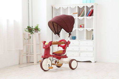 3-in-1 Folding Tricycle with Canopy White F46731