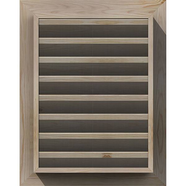12-in W x 12-in H Vertical Gable Vent Unfinished Smooth Pine M371212