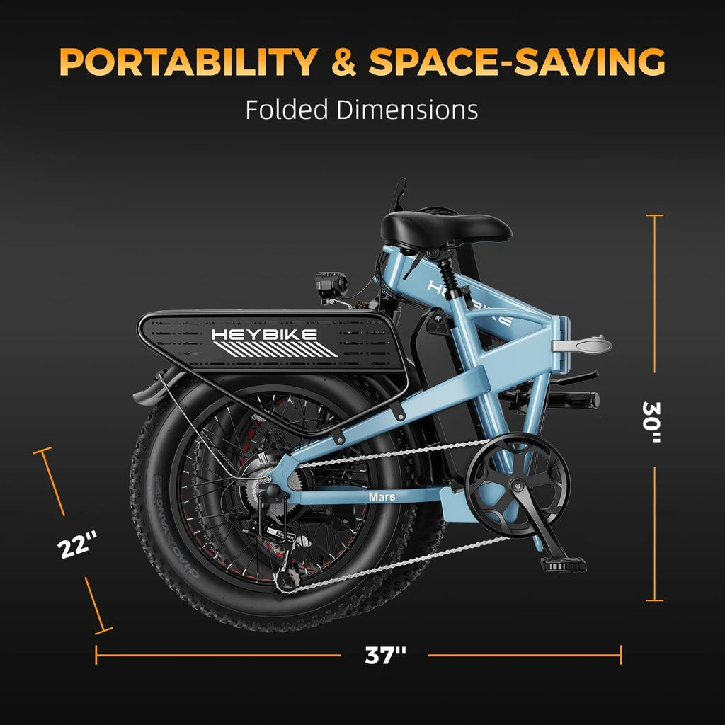 20×4 Fat Tire Folding Electric Bike with 48V 12.5AH Removable Battery M120