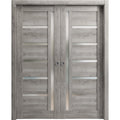 Sliding French Double Pocket Doors 60 x 84 inches Solid Wood Interior Doors O9981