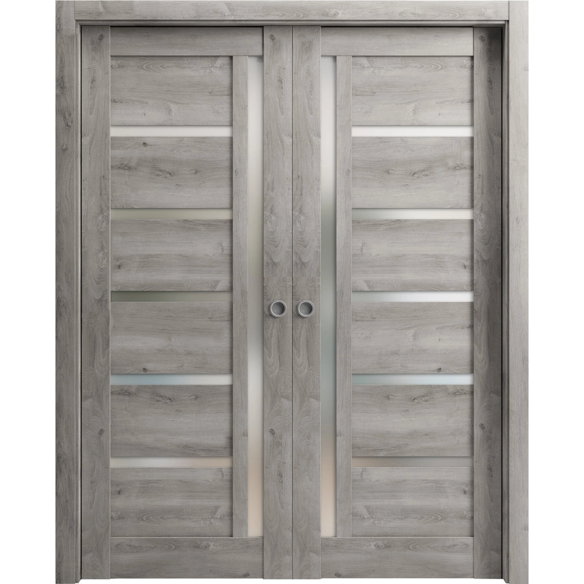 Sliding French Double Pocket Doors 60 x 84 inches Solid Wood Interior Doors O9981