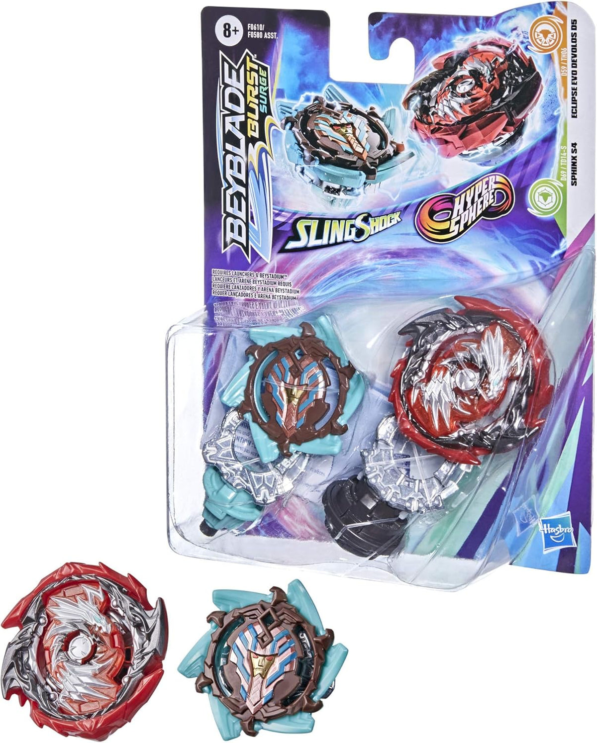 Dual Collection Pack Spinning Tops Battle Game Toys V4643
