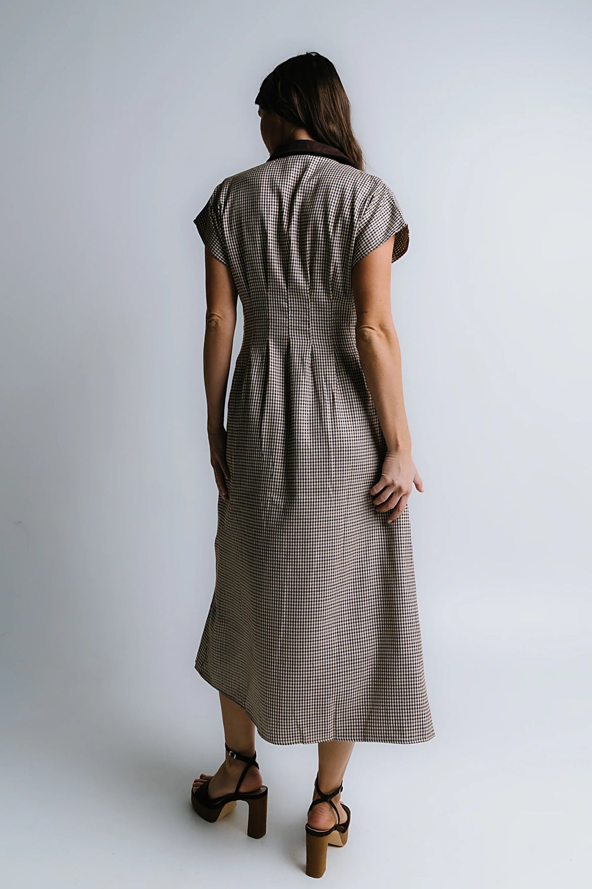 Houndstooth Maxi Dress K552