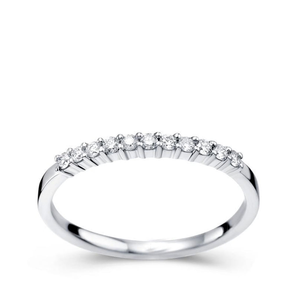 1/4 Carat Diamond Wedding Ring Band on White Gold D201