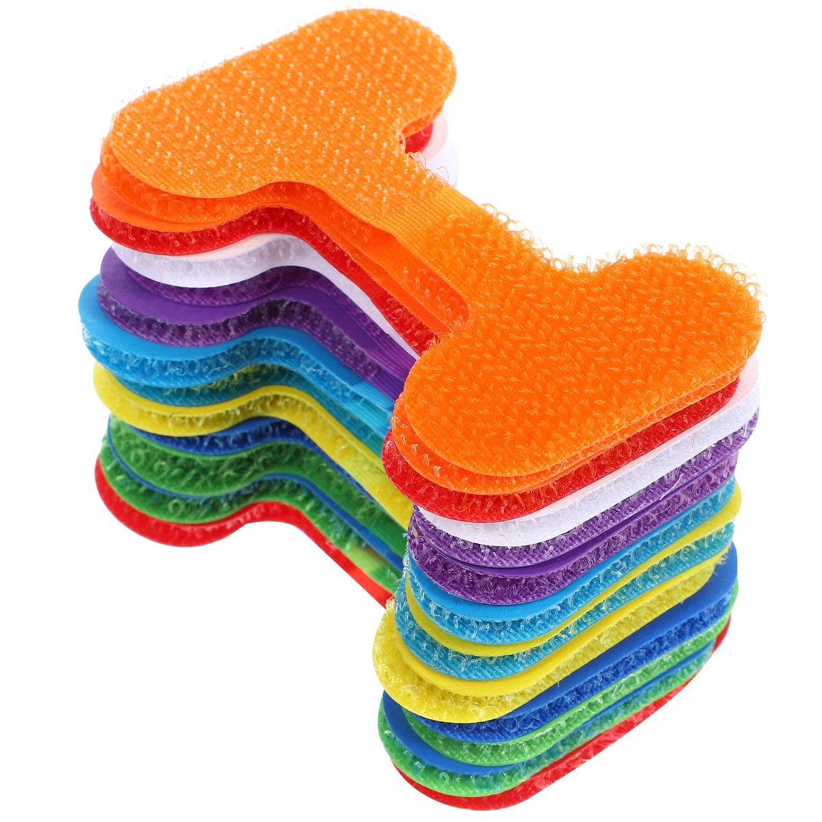 24pcs Assorted Color Nylon Cable Organizers C12552
