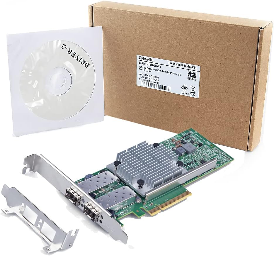 10Gb SFP+ PCI-E Network Card Dual SFP+ Port Z720820