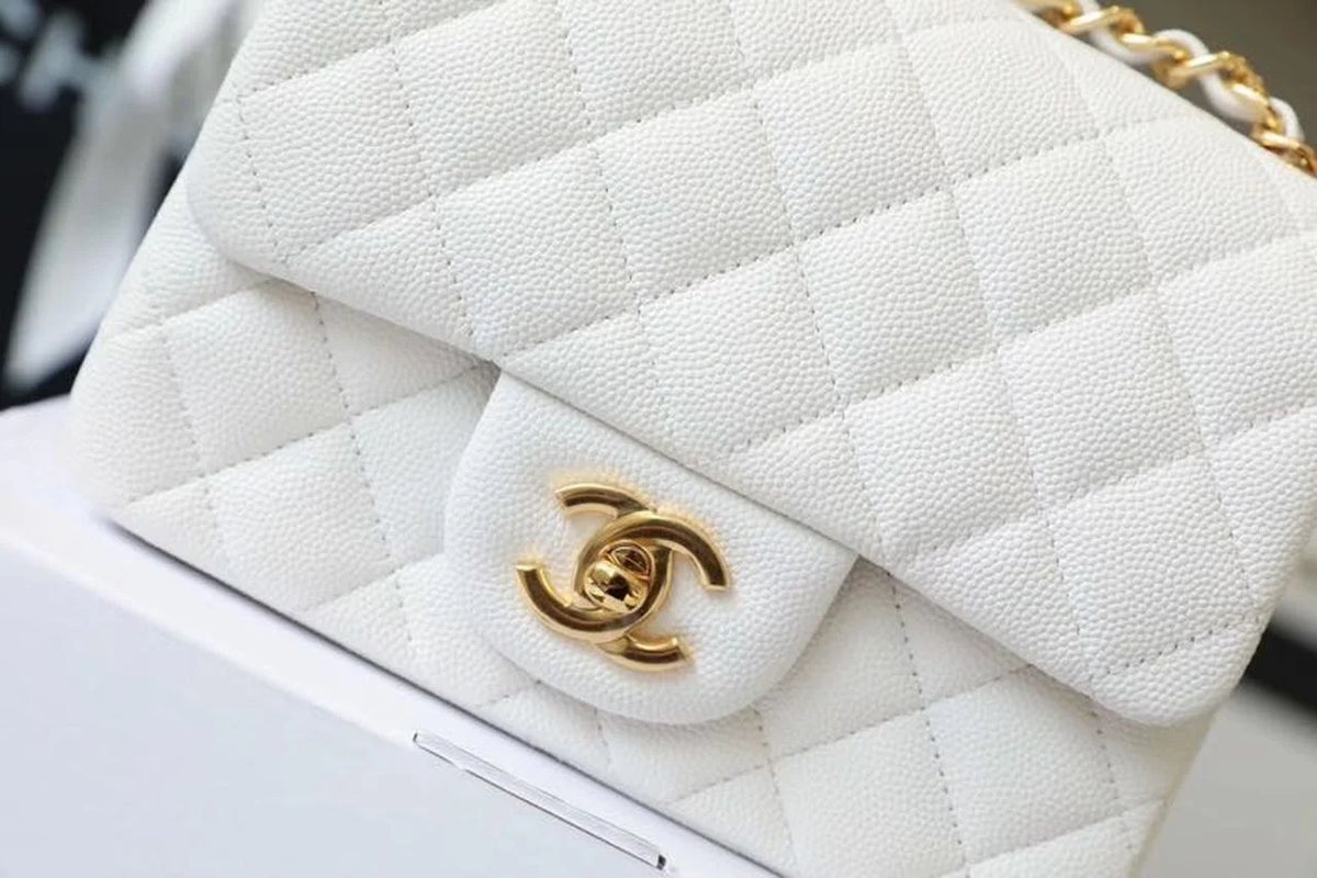 White Mini Flap Bag W6140