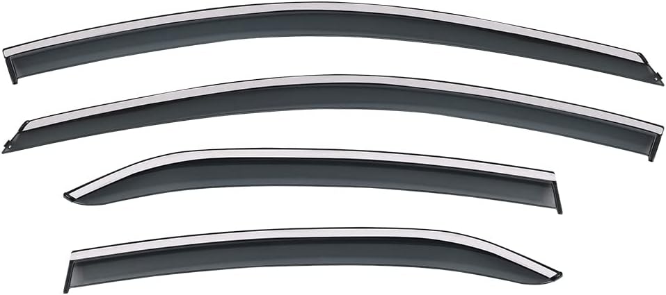 Polycarbonate Window Visor with Stainless Steel Trim W44614