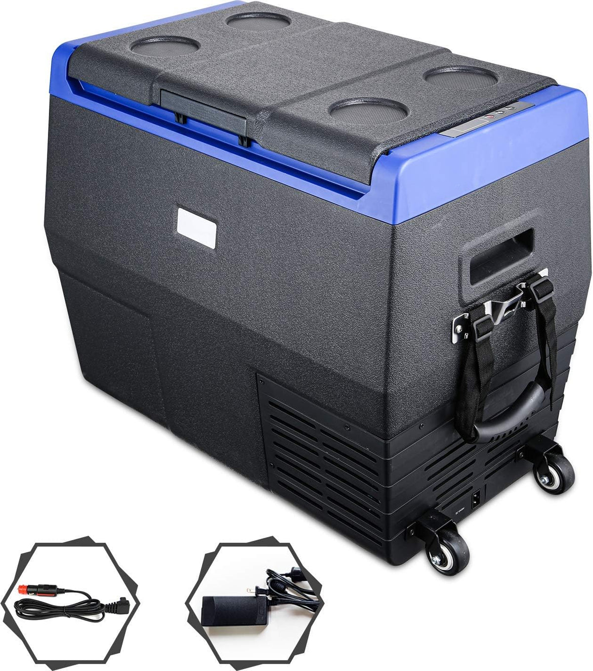 12 Volt Portable Car Refrigerator Freezer with Wheels K86157