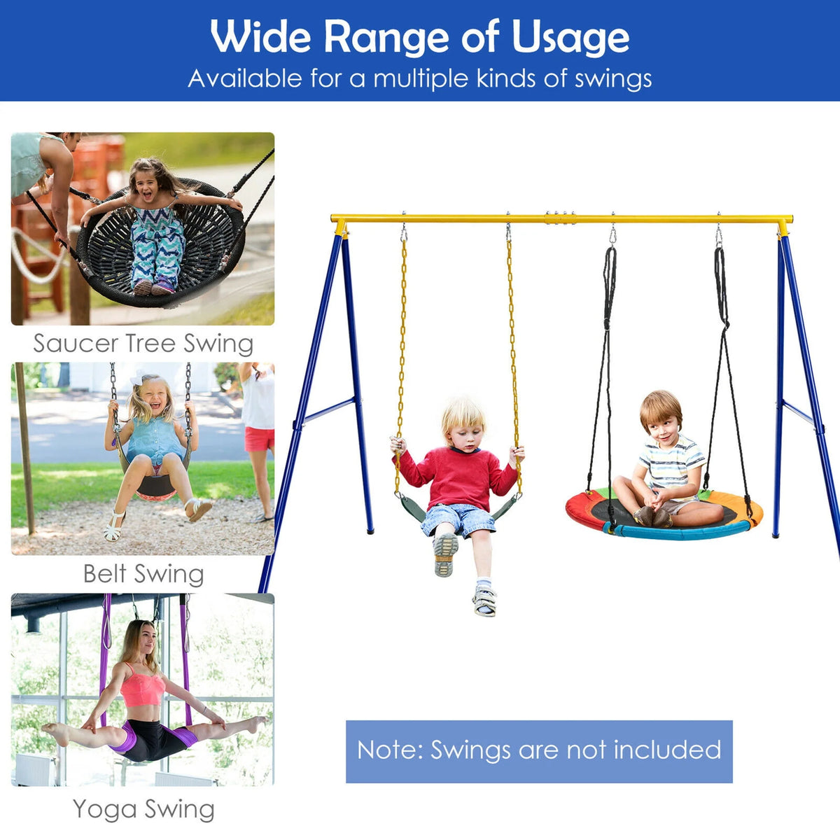 Heavy-Duty Metal Swing Frame G5555
