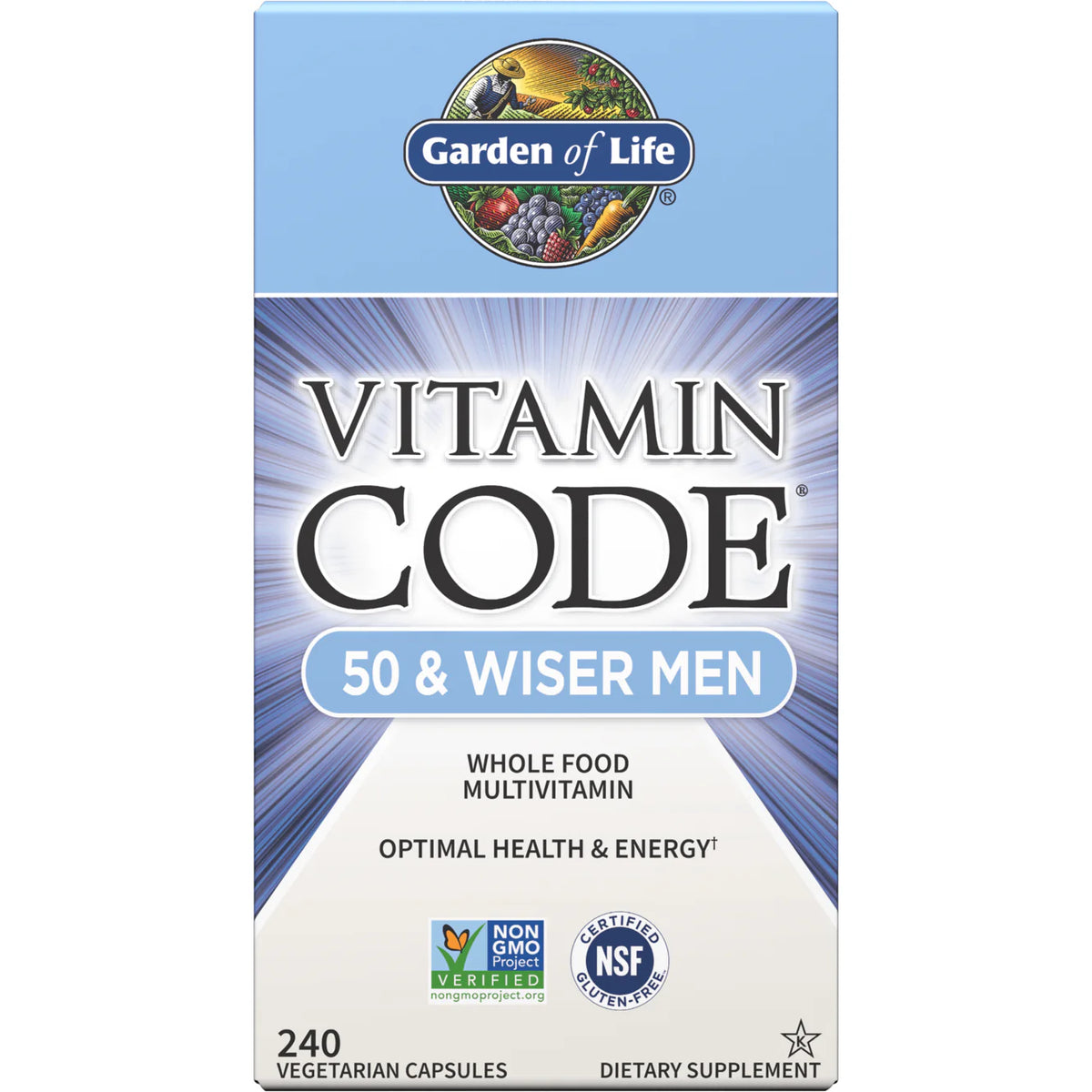 Vitamin 50 & Wiser Mens Multi 240 caps L787