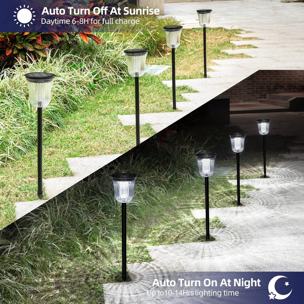 4 Pack IP65 Waterproof Solar Pathway Lights I13674