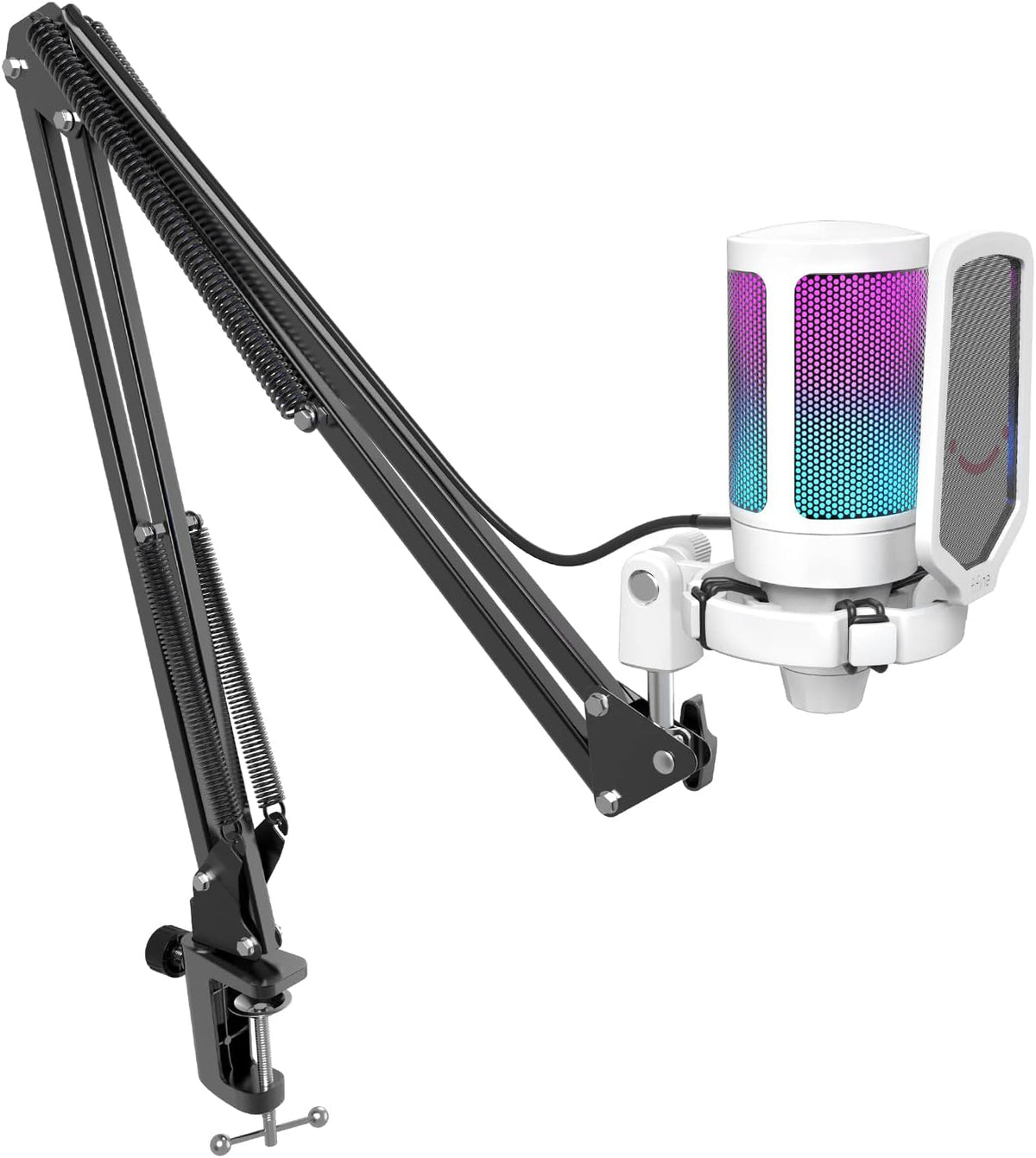 USB Gaming Microphone Kit, Condenser Cardioid Microphone Set with Arm Stand G4084