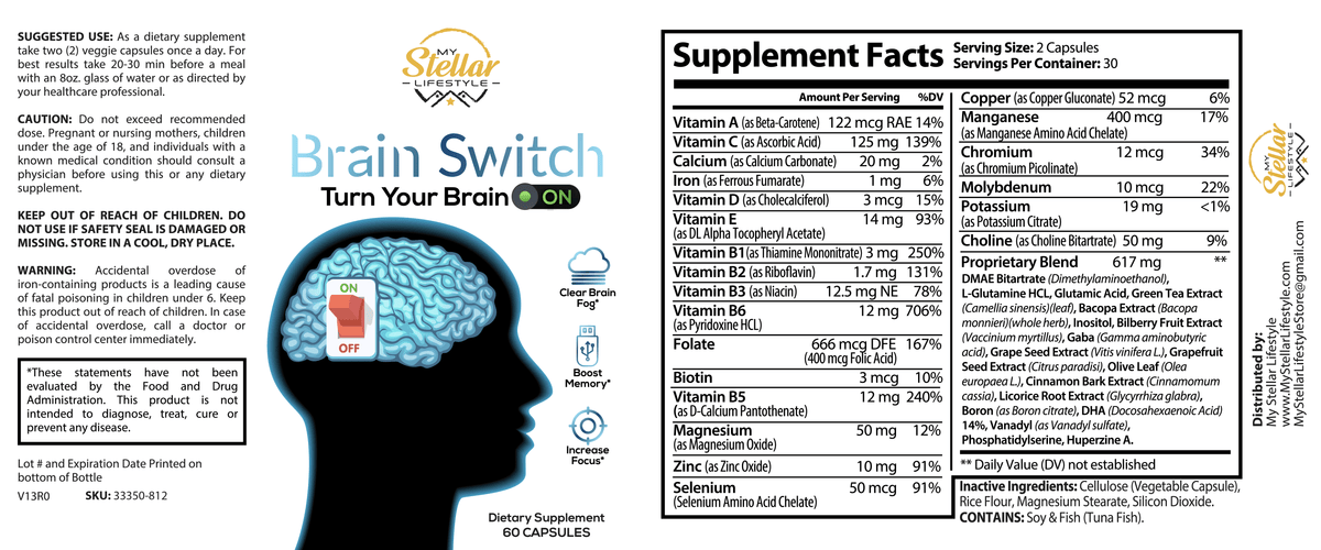 60 Capsules Brain Switch M485568