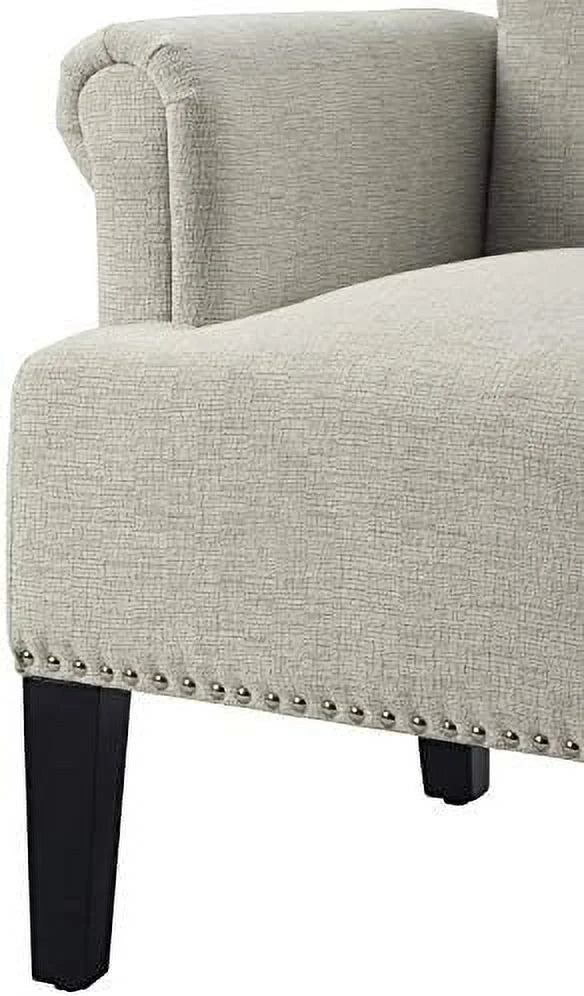 Polyester Upholstered Tufted Club Chair J1012