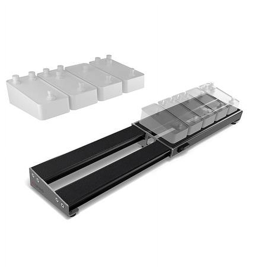 Black Telescopically Expanding 2-Rail Pedalboard System M321149