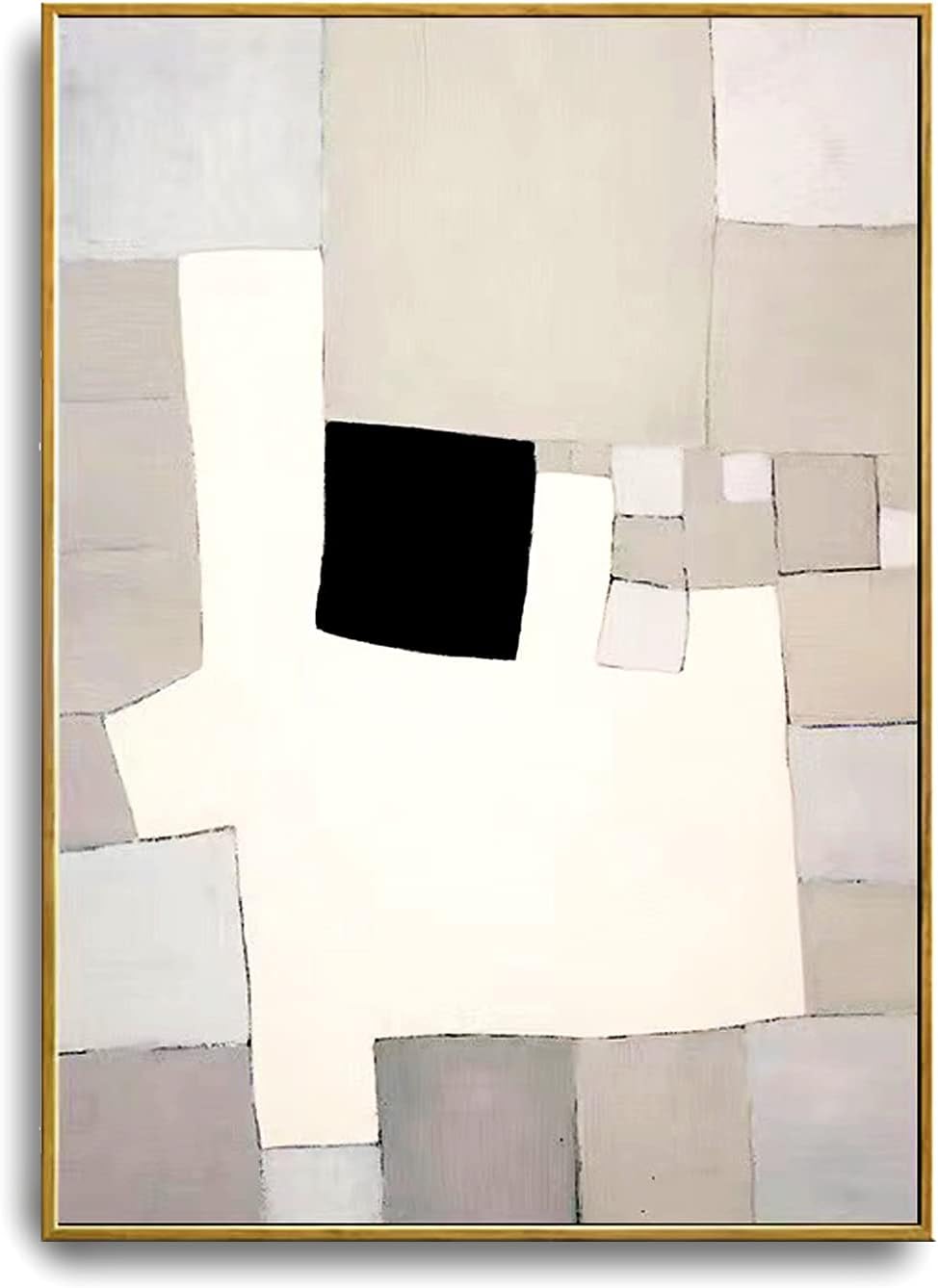 24X32 Large Framed Abstract Canvas Wall Art K4806