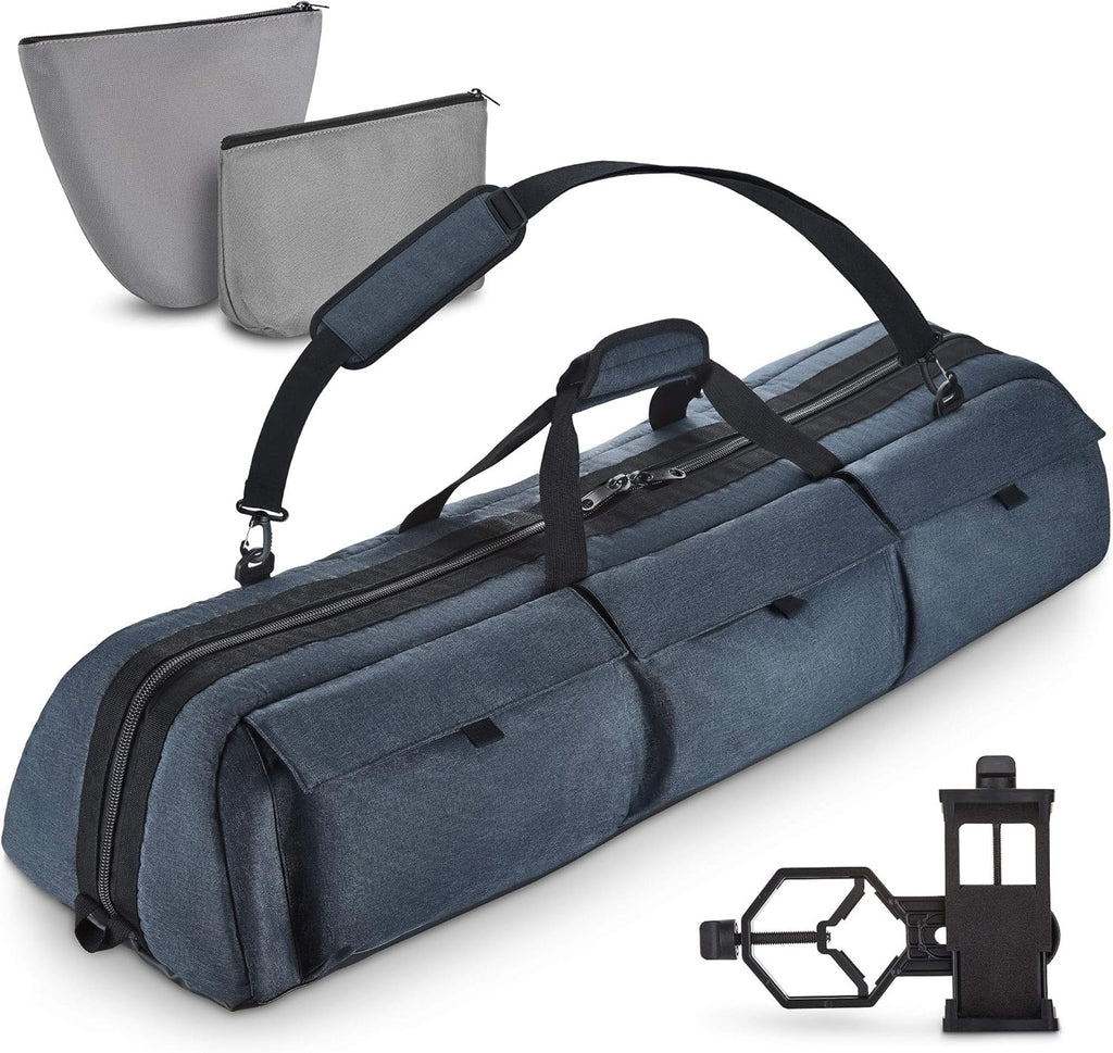 40 Inches Shock-Absorbent Telescope Carrying Case with Adjustable Shoulder Strap M246930