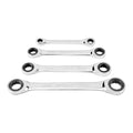 Metric Ratcheting Double Box End Wrench Set, 4 Piece S45368