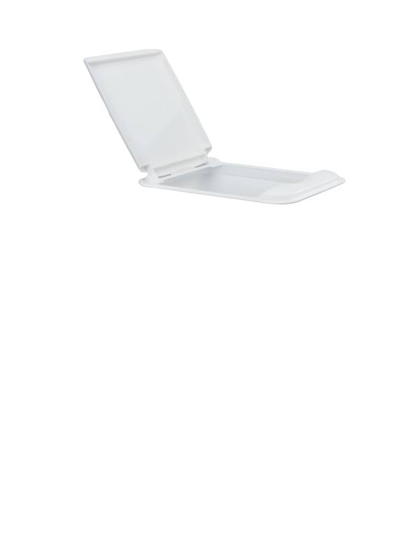White Plastic Pull Out Trash Can M7602