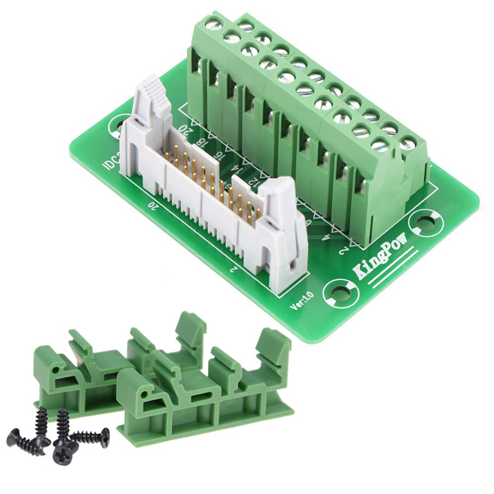 2x10 20Pins Male Header Terminal Block Connector Pack of 2 C4514
