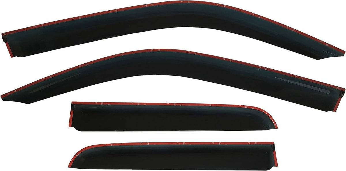 Dark Tinted Side Window Visor Deflectors Rain Guards for Dodge RAM 1500 Quad cab 2019 2020 2021 Pack of 2 V587736