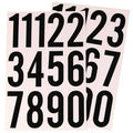 Black on White 3 inch Vinyl Number Set B122040