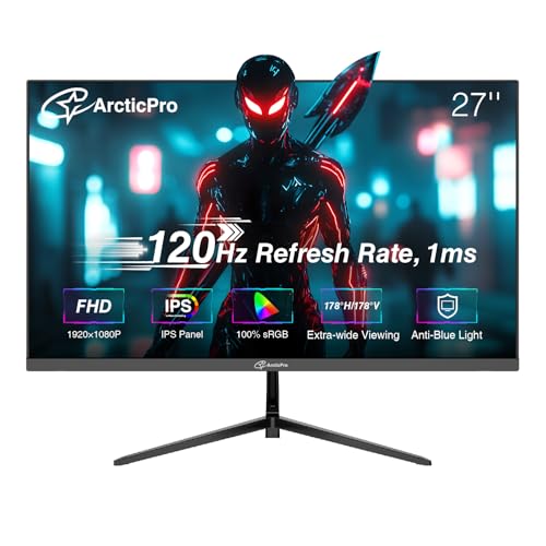 22 inch Full HD Computer Monitor, 100Hz Refresh Rate, Frameless, VESA, HDMI, VGA T135930