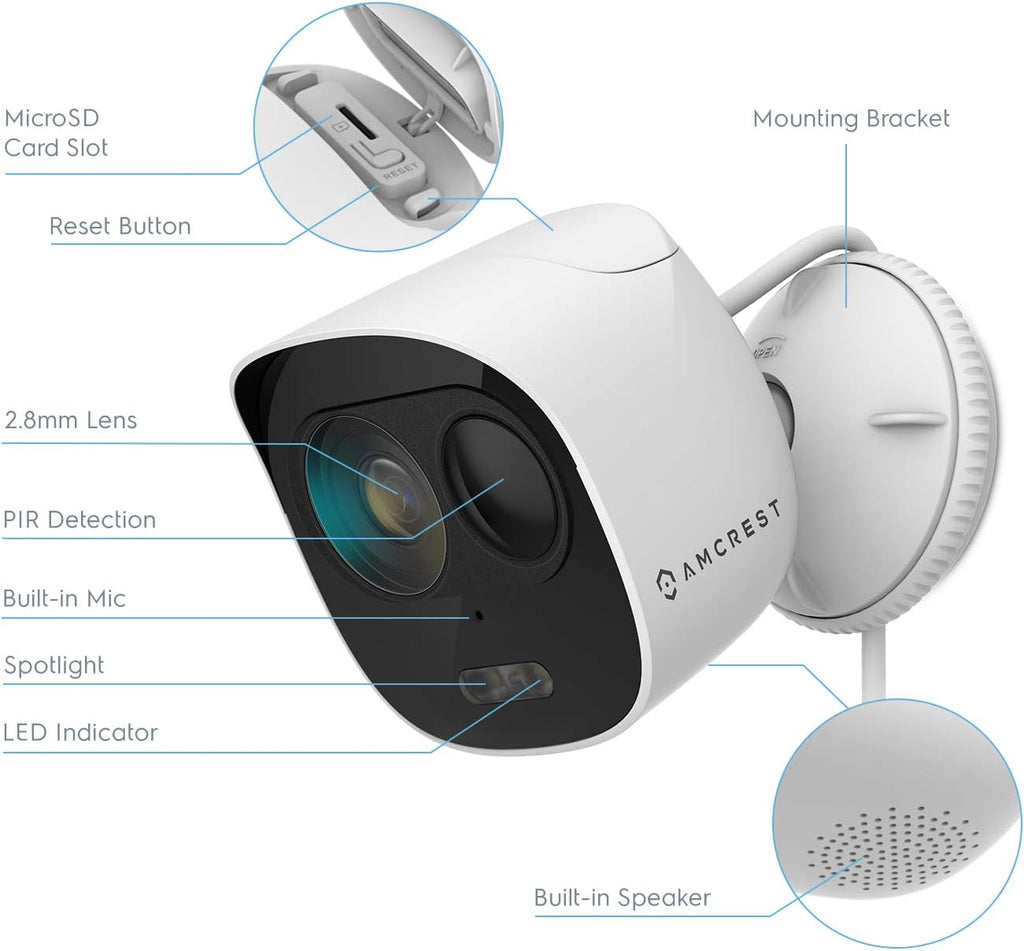 1080p WiFi Outdoor Security Camera F684105