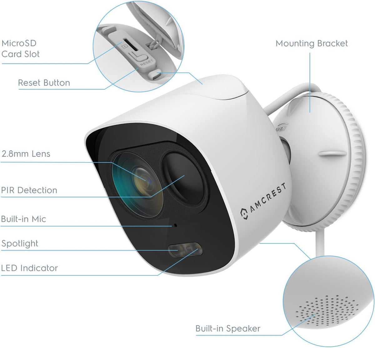 1080p WiFi Outdoor Security Camera F684105