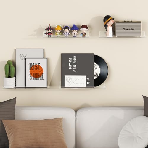 10 Pack White Acrylic Shelf 15" E2612