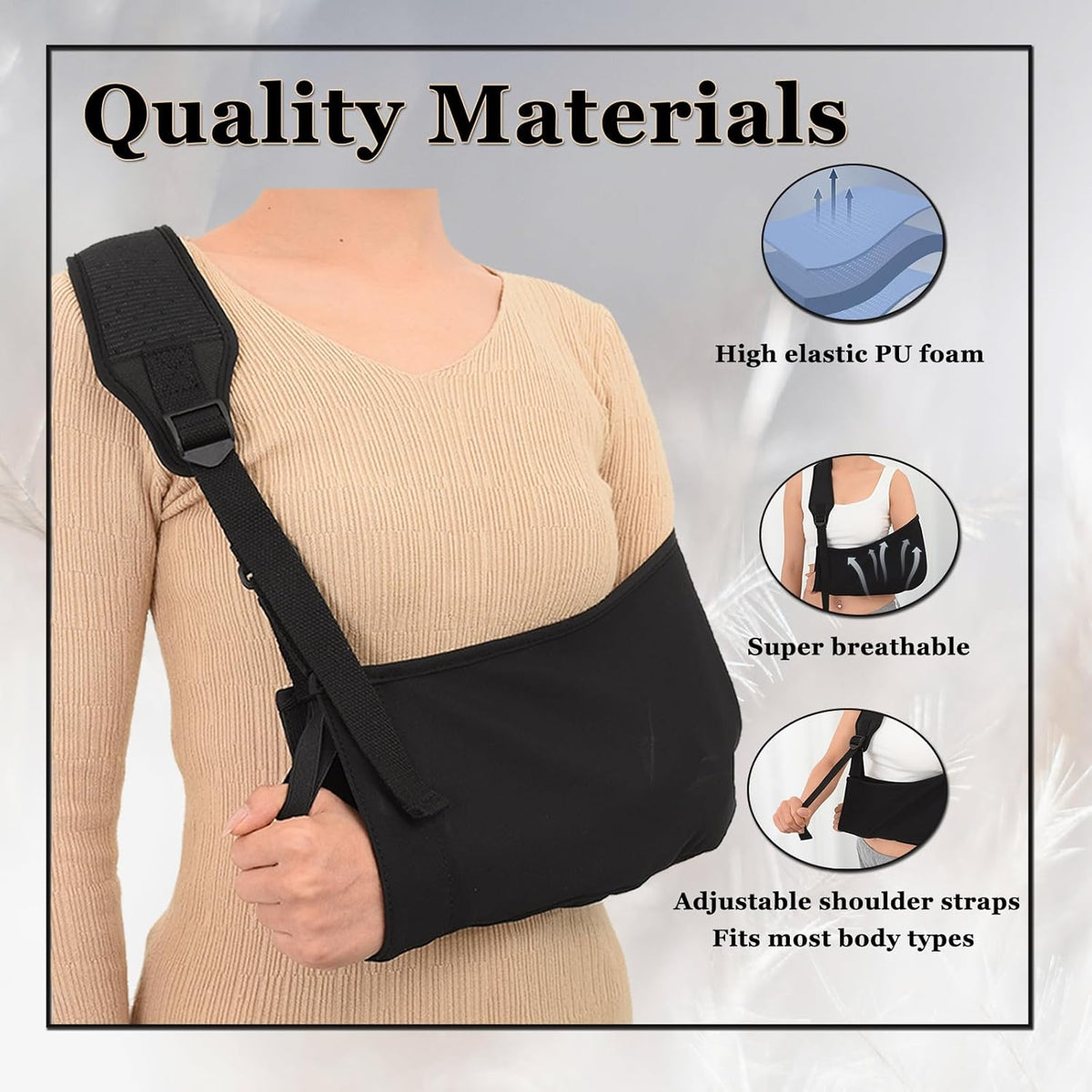 Breathable Rotator Cuff Support Brace with Shoulder Pad U54219