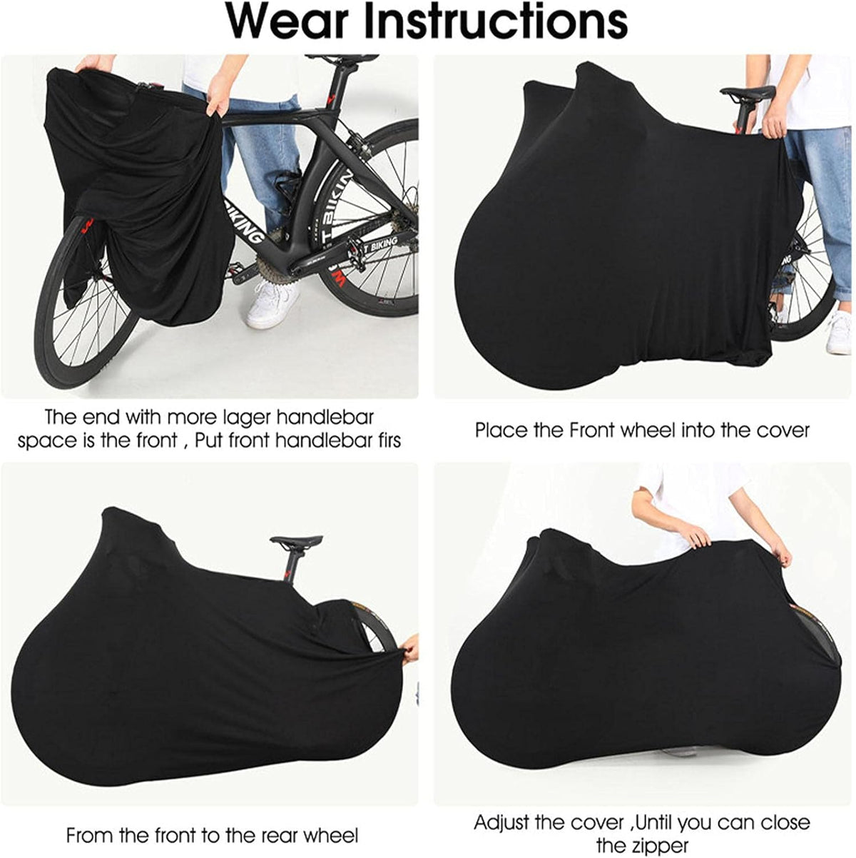 Full Bike Cover with Zippers Q34166