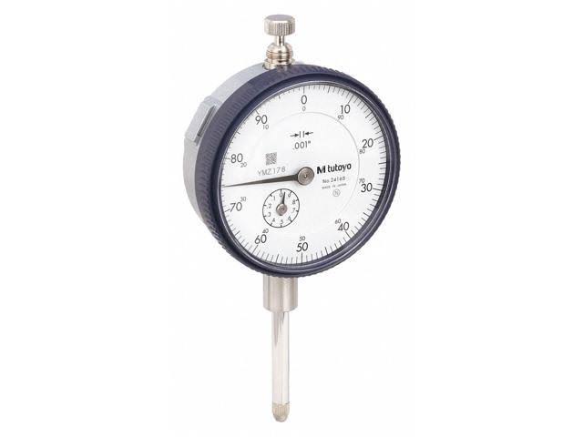 Dial Indicator, 0 to 1 in, 0-100 G6334