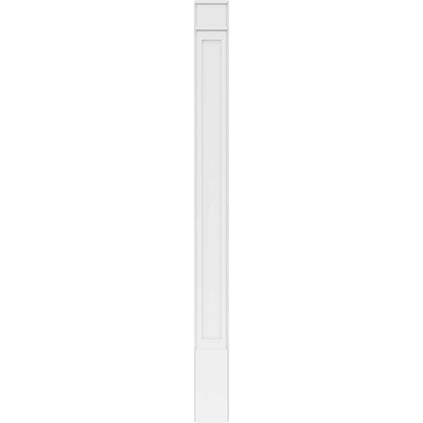 Flat Panel PVC Pilaster with Decorative Capital & Base (Pair) N44116